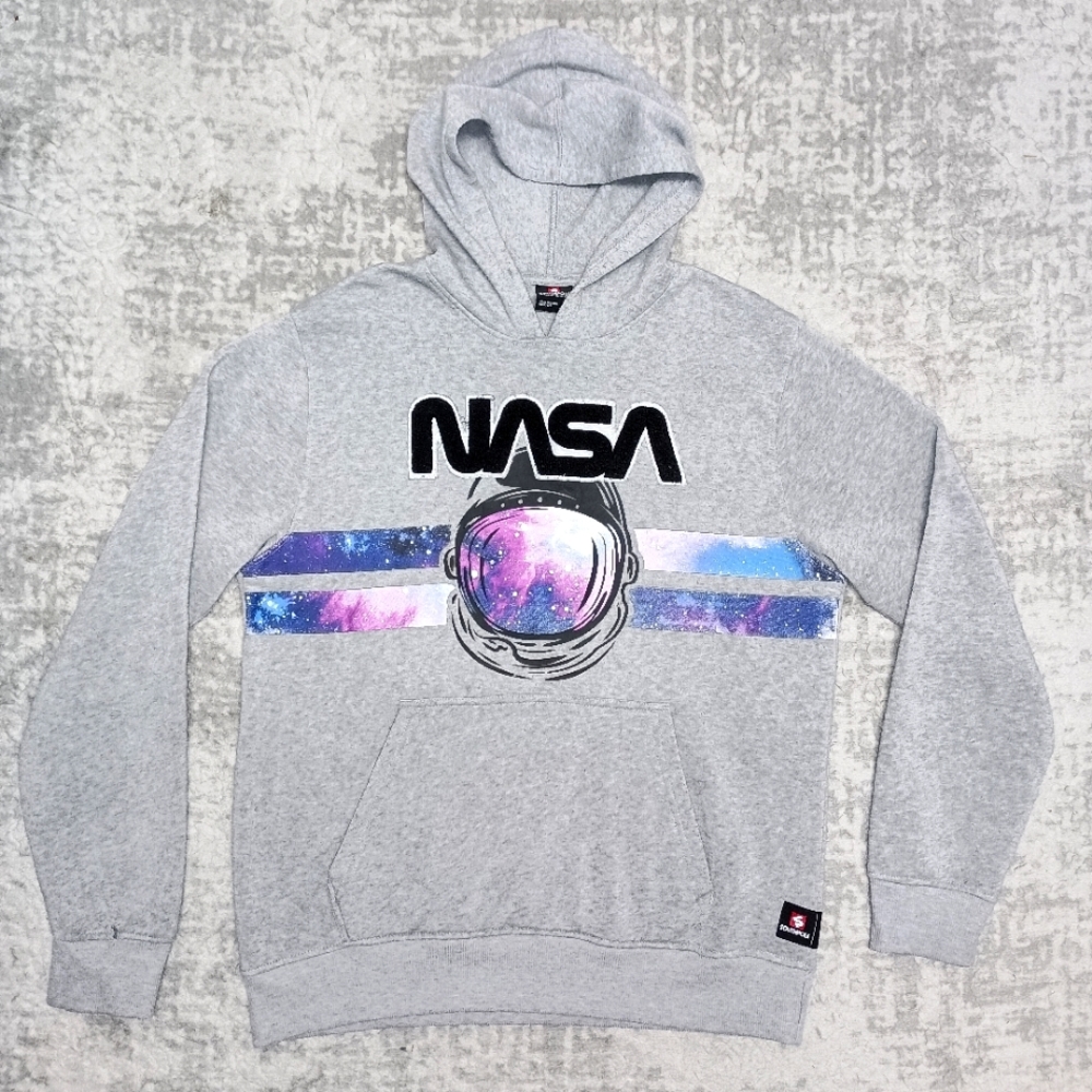 South Pole  Gray Purple NASA pullover Sweatshirt Size Medium